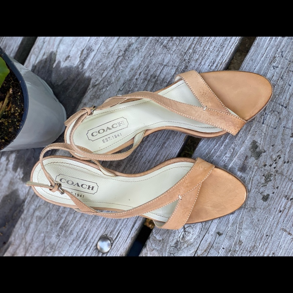 Coach slide sandals. Size 7B